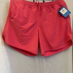 Columbia Bogata Bay Stretch Shorts Omni-Shade Hot Pink 1X